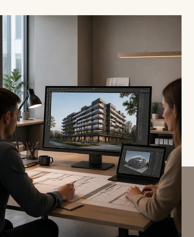3D визуализация архитектуры и объектов строительства в Кохме
