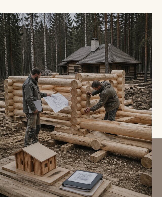 Проектирование и строительство домов из бревна в Кохме